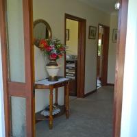 Accommodation front entrance and hallway.